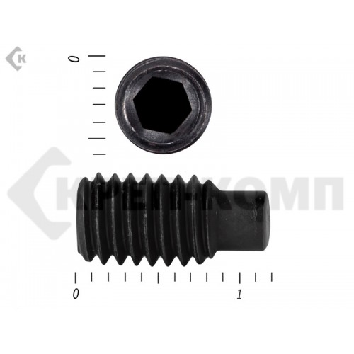 Винт установочный с внутр.шестигранником DIN 915 6 х 12 пр.12,9 с цапфой МОСКРЕП (100 шт.) МОСКРЕП Винт установочный с внутр.шестигранником DIN 915 6 х 12 пр.12,9 с цапфой МОСКРЕП (100 шт.) МОСКРЕП