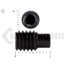 Винт установочный с внутр.шестигранником DIN 915 8 х 10 пр.12,9 с цапфой МОСКРЕП (100 шт.) Prokrep