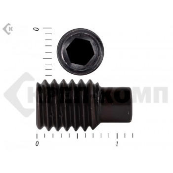 Винт установочный с внутр.шестигранником DIN 915 8 х 12 пр.12,9 с цапфой МОСКРЕП (100 шт.) Prokrep