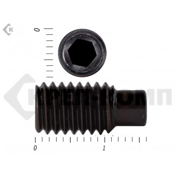 Винт установочный с внутр.шестигранником DIN 915 8 х 16 пр.12,9 с цапфой МОСКРЕП (100 шт.) МОСКРЕП