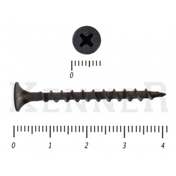 Саморез черный по дереву усиленный Kn KENNER 3,5х41 (15кг/7700) KENNER