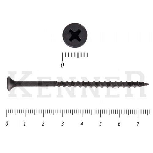 Саморез черный по дереву усиленный Kn KENNER 4,2х76 (10кг/2000) KENNER Саморез черный по дереву усиленный Kn KENNER 4,2х76 (10кг/2000) KENNER