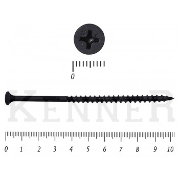 Саморез черный по дереву усиленный Kn KENNER 4,8х102 (10кг/1200) KENNER