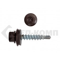 Саморез кровельный 4,8х29 RAL8017, тёмно-коричневый К Prokrep Средняя фасовка (250шт) Prokrep