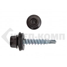 Саморез кровельный 4,8х29 RAL8019, серо-коричневый К Prokrep Средняя фасовка (250шт) Prokrep