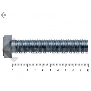 Болт полная резьба, цинк DIN933 20х100 пр.10,9 (25кг/91) Prokrep