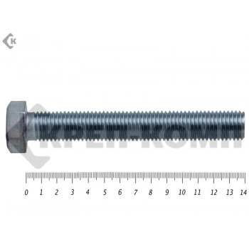 Болт полная резьба, цинк DIN933 20х140 пр.10,9 (25кг/71) Prokrep