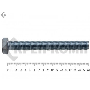 Болт полная резьба, цинк DIN933 20х180 пр.10,9 (25кг/58) Prokrep