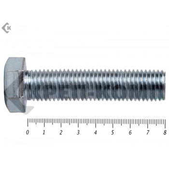 Болт полная резьба, цинк DIN933 24х 80 пр.10,9 (25кг/69) Prokrep