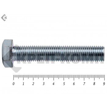 Болт полная резьба, цинк DIN933 24х 90 пр.10,9 (25кг/64) Prokrep