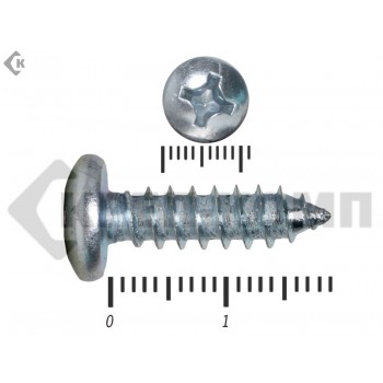 Шуруп с полукруглой головкой DIN7981 5,5х19 Малая фасовка (50шт) Prokrep