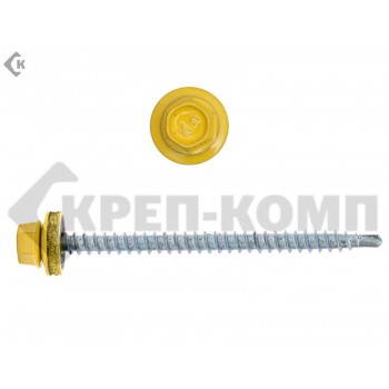 Саморез кровельный 4,8х70 RAL1018, желтый К Prokrep Средняя фасовка (100шт) Prokrep