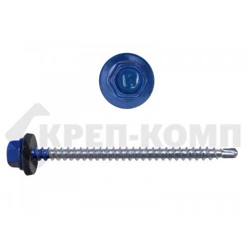 Саморез кровельный 4,8х70 RAL5002, ультрамарин К Prokrep Средняя фасовка (100шт) Prokrep Саморез кровельный 4,8х70 RAL5002, ультрамарин К Prokrep Средняя фасовка (100шт) Prokrep