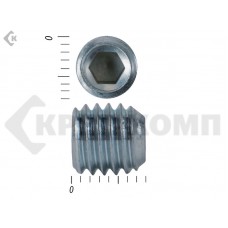 Винт установочный с внутр.шестигранником цинк DIN 916 8х 8 пр. 45H засвер. конец МОСКРЕП (100 шт.) МОСКРЕП