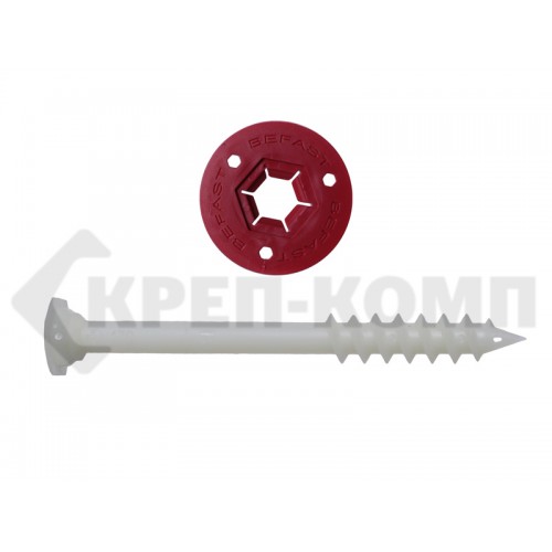 Анкер шуруп для газобетона 12/18х 170 в комплекте рондоль, BeFast (150 шт.) BeFast Анкер шуруп для газобетона 12/18х 170 в комплекте рондоль, BeFast (150 шт.) BeFast