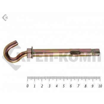 Анкер с крюком м8 10х100 (40шт) Prokrep