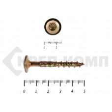 Саморезы с прессшайбой Torx, по дереву, желтый цинк6.0х 50 мм Prokrep (200 шт) Prokrep