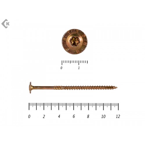 Саморезы с прессшайбой Torx, по дереву, желтый цинк6.0х120 мм Prokrep (100 шт) Prokrep Саморезы с прессшайбой Torx, по дереву, желтый цинк6.0х120 мм Prokrep (100 шт) Prokrep