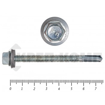 Саморез кровельный, с увеличенным сверлом PT-5 15мм, 6,3х76 К Prokrep Средняя фасовка (80шт) Prokrep