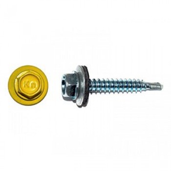 Саморез кровельный 4,8х35 RAL7004, серый К Prokrep Средняя фасовка (250шт) Prokrep
